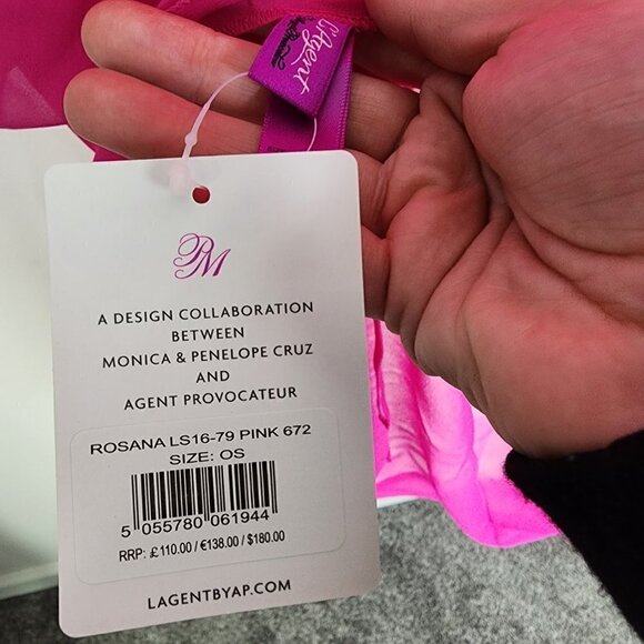 NWT L'Agent by Agent Provocateur Rosana Swim Beach Coverup Pink One Size - Picture 15 of 15